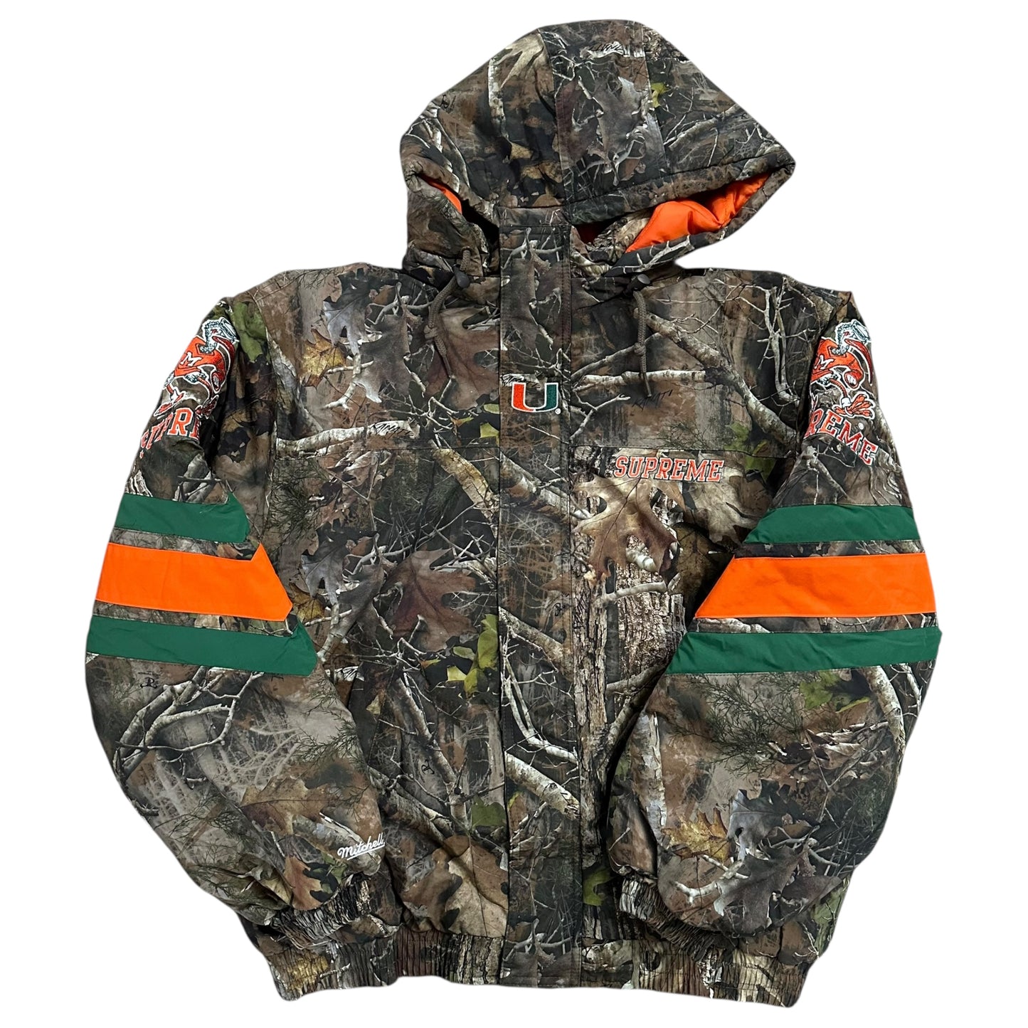 Mitchell & Ness NCAA Hooded Stadium Jacket - Camo