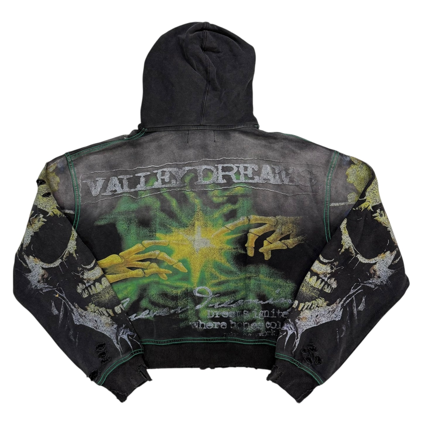 Gravedigger Zip Up Hoodie - Black