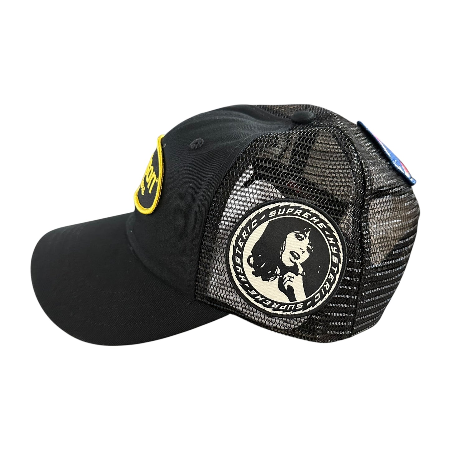 Hysteric Glamour Vanson Leather Mesh Back 6-Panel - Black