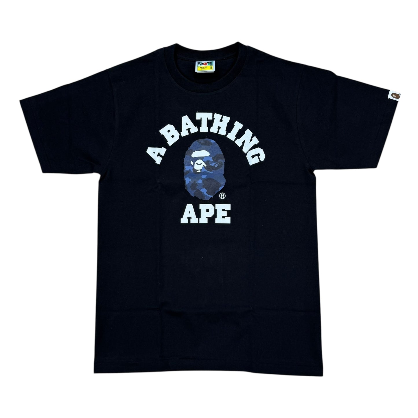 Blue Camo Logo Tee - Black