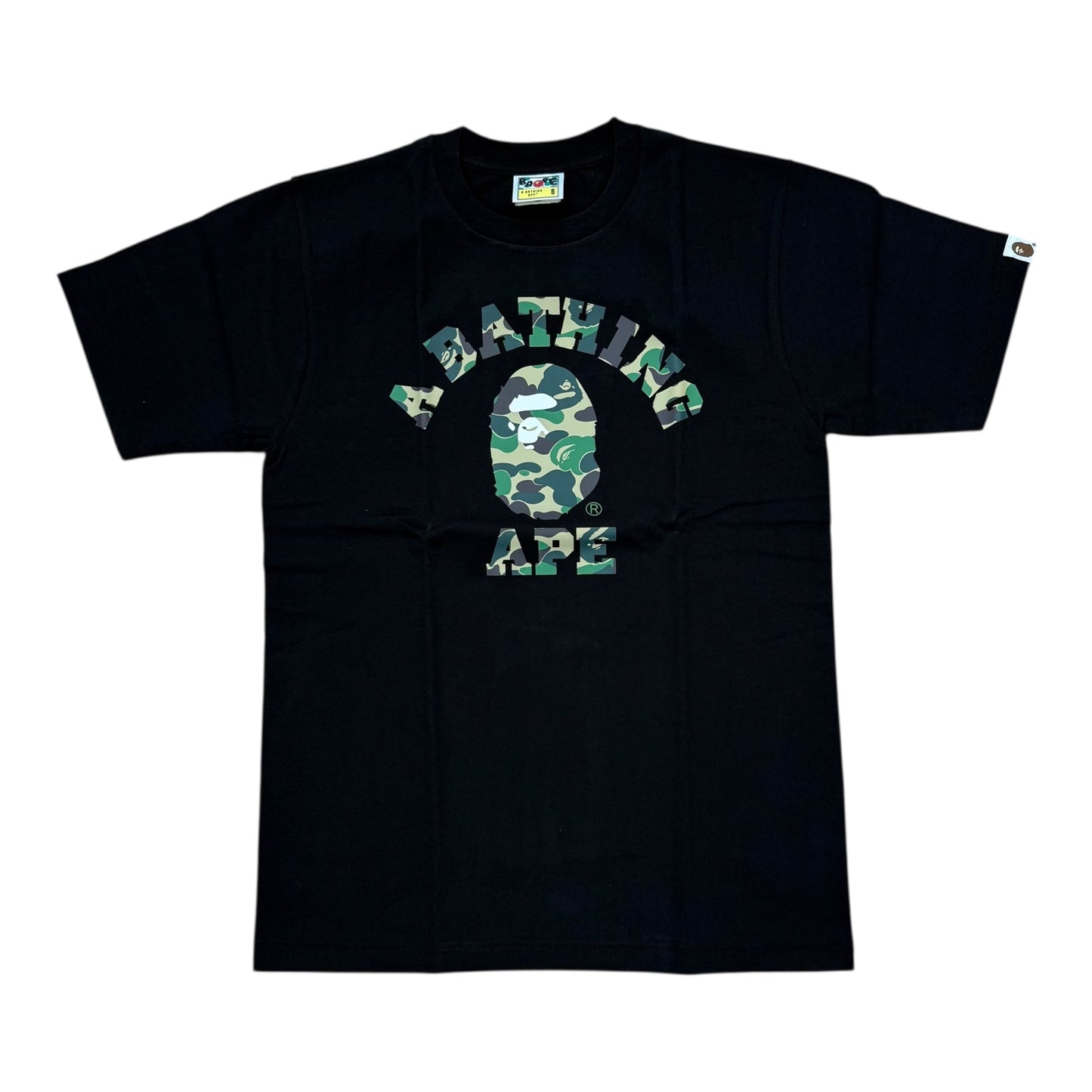 Green Camo Logo Tee - Black