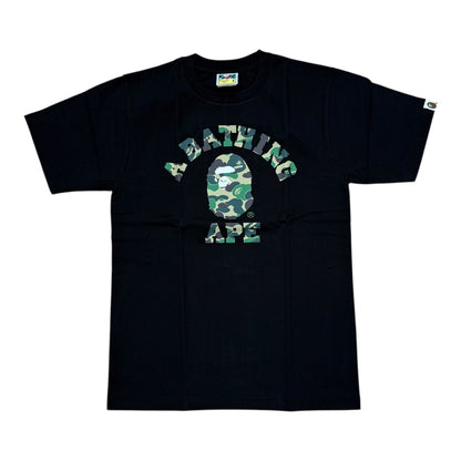 Green Camo Logo Tee - Black