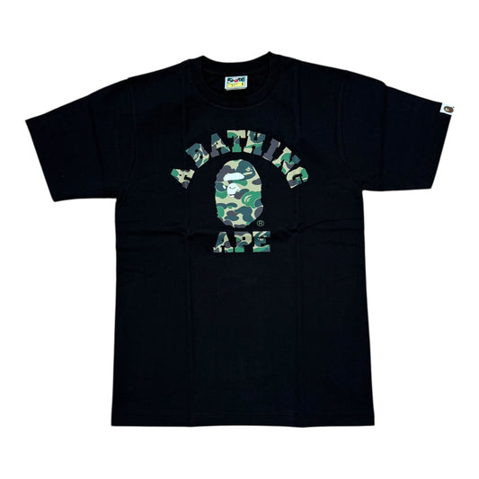 Green Camo Logo Tee - Black