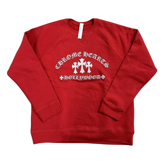 Cemetery Cross Crewneck - Red