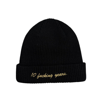 10 Year Anniversary Beanie - Black