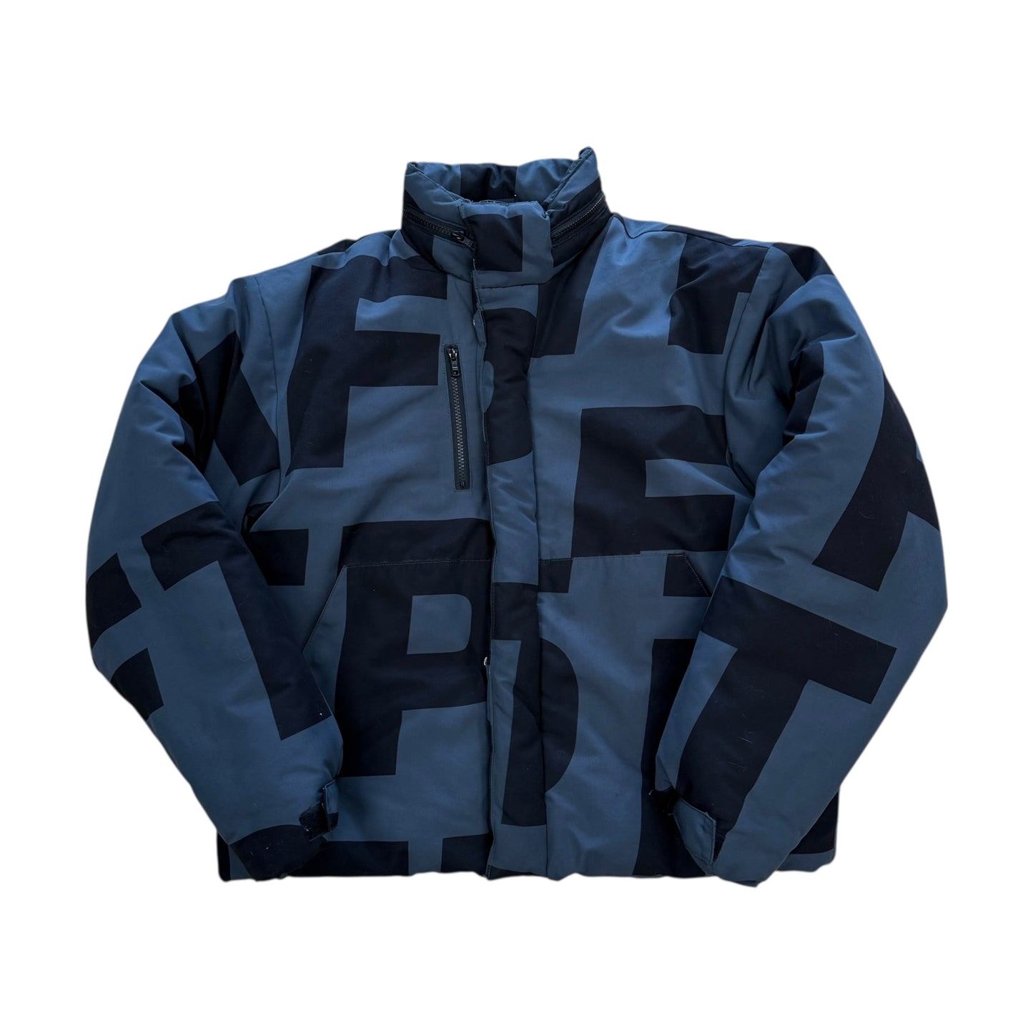 Jumbo Puffer Jacket - Gray/Black