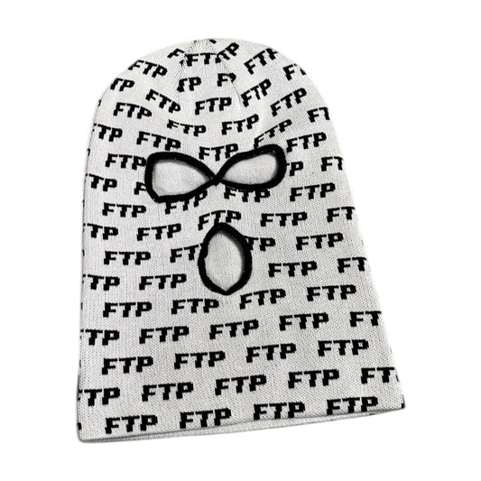 All Over Logo Face Mask - White