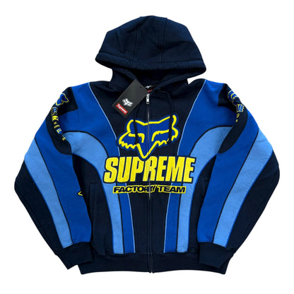 Fox Racing Zip Up Hoodie - Blue