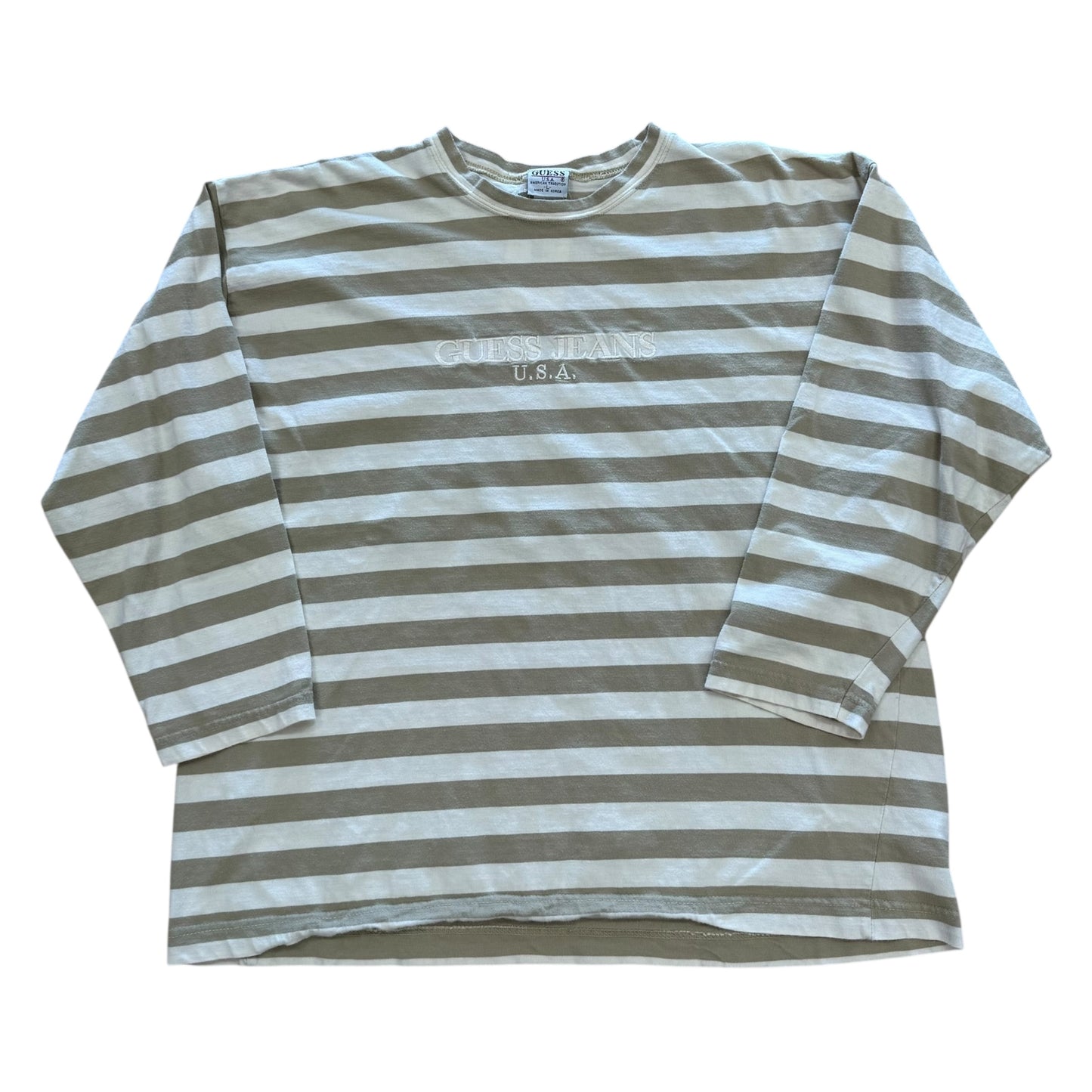 Guess Long Sleeve - Cream and Tan