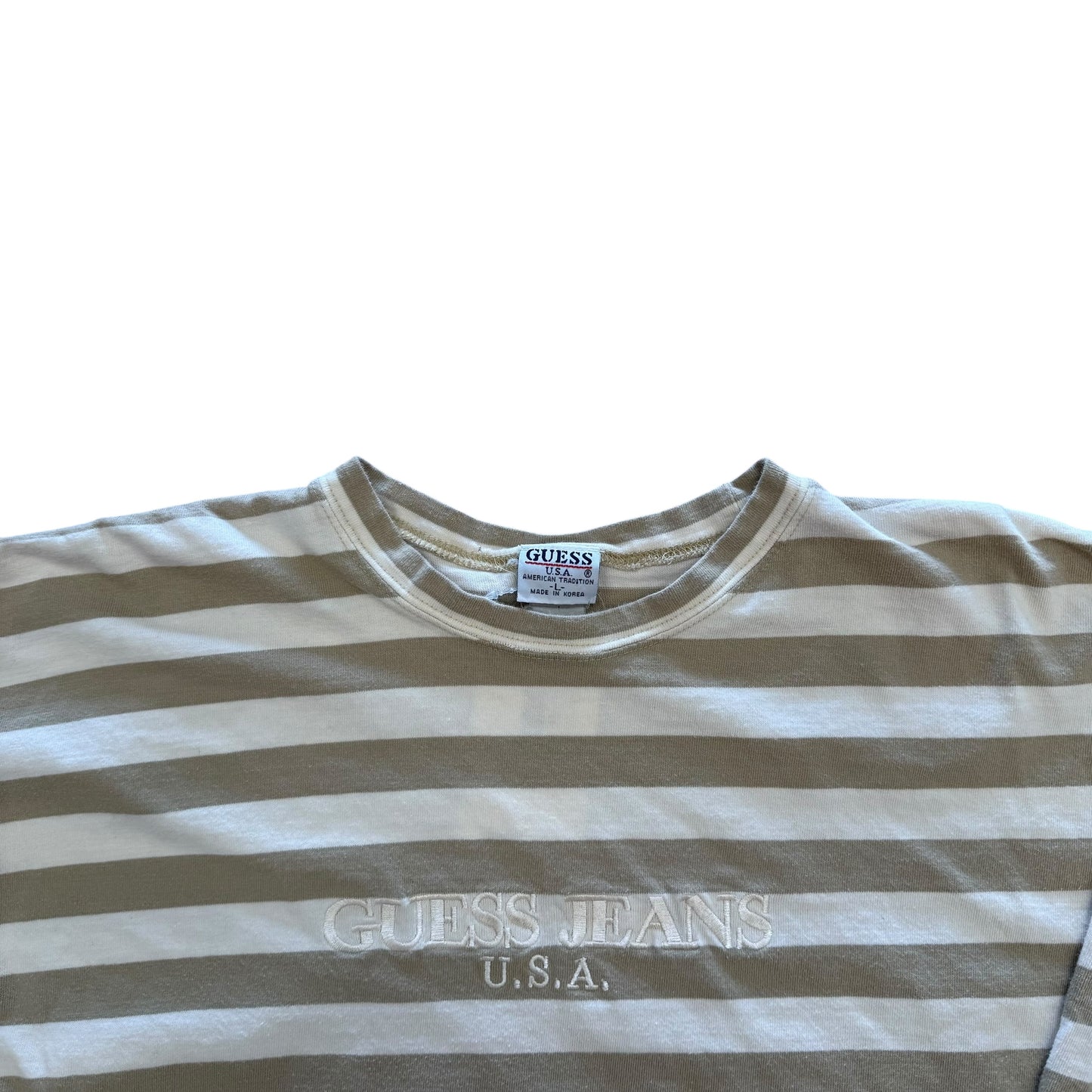 Guess Long Sleeve - Cream and Tan