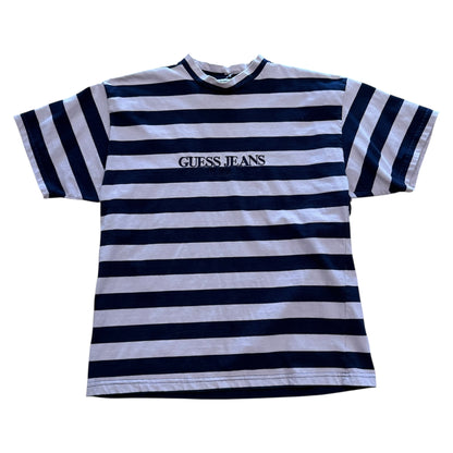 Guess Stripe Tee - Pink/Navy
