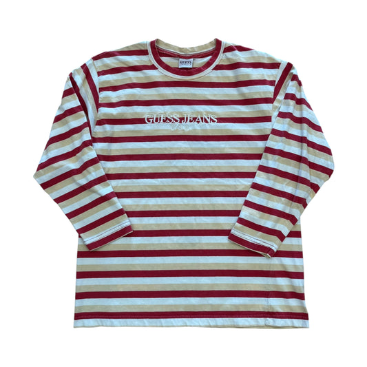 Guess Long Sleeve - Red/Biege