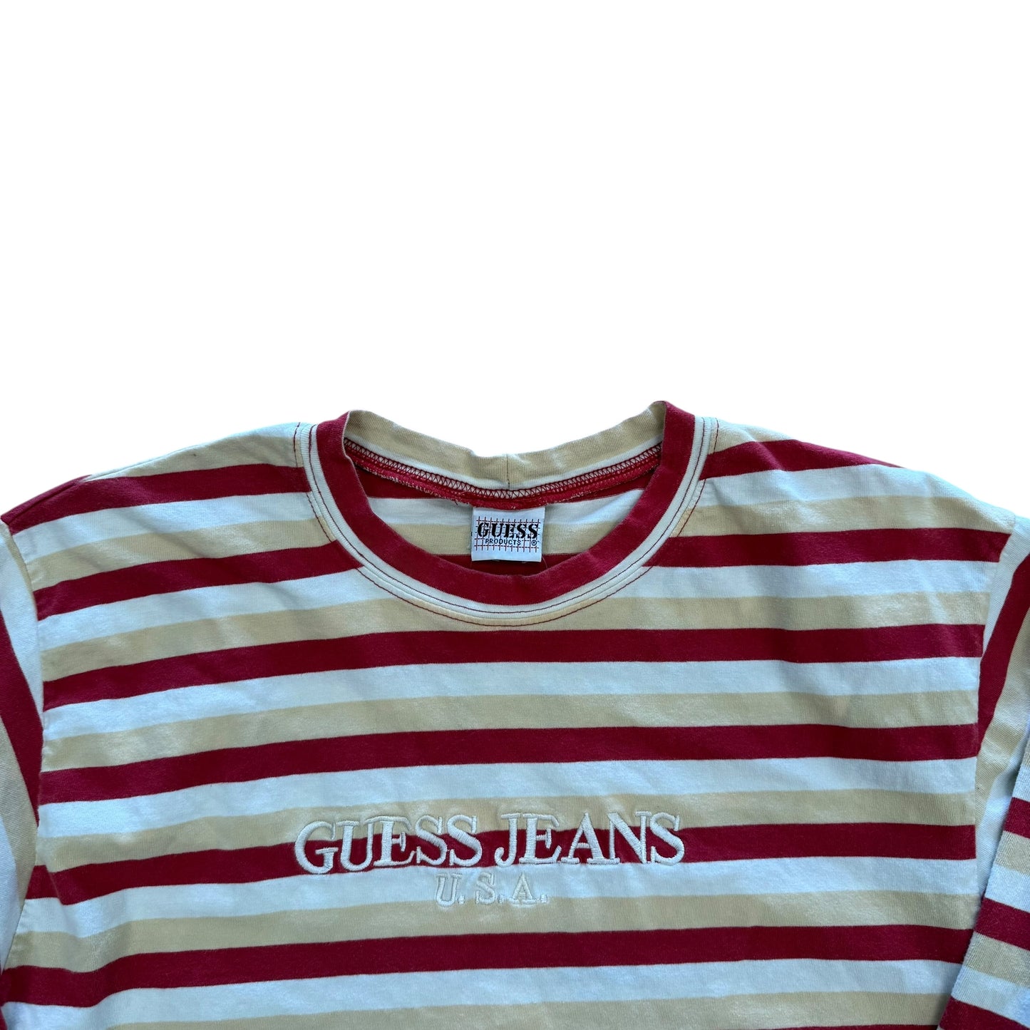 Guess Long Sleeve - Red/Biege
