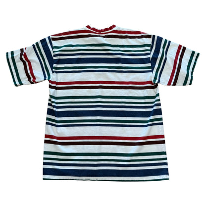 Guess Stripe Tee - Navy/Green/Red