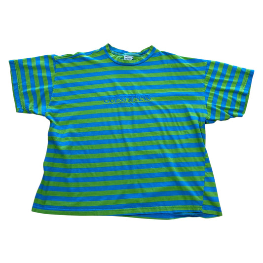 Guess Stripe Tee - Green/Blue