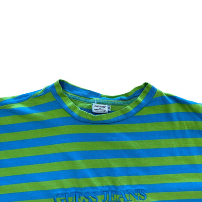 Guess Stripe Tee - Green/Blue