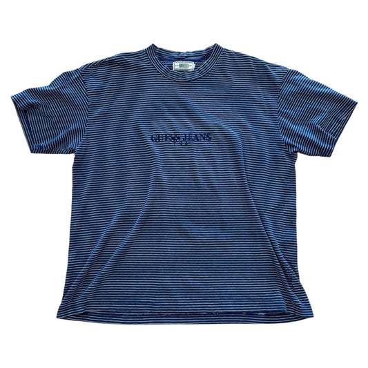 Guess Stripe Tee - Blue/White