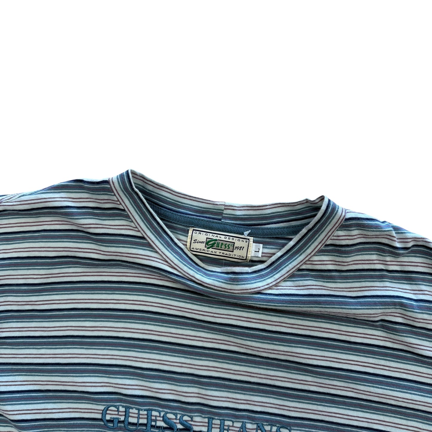 Guess Stripe Tee - Multi Static Stripe