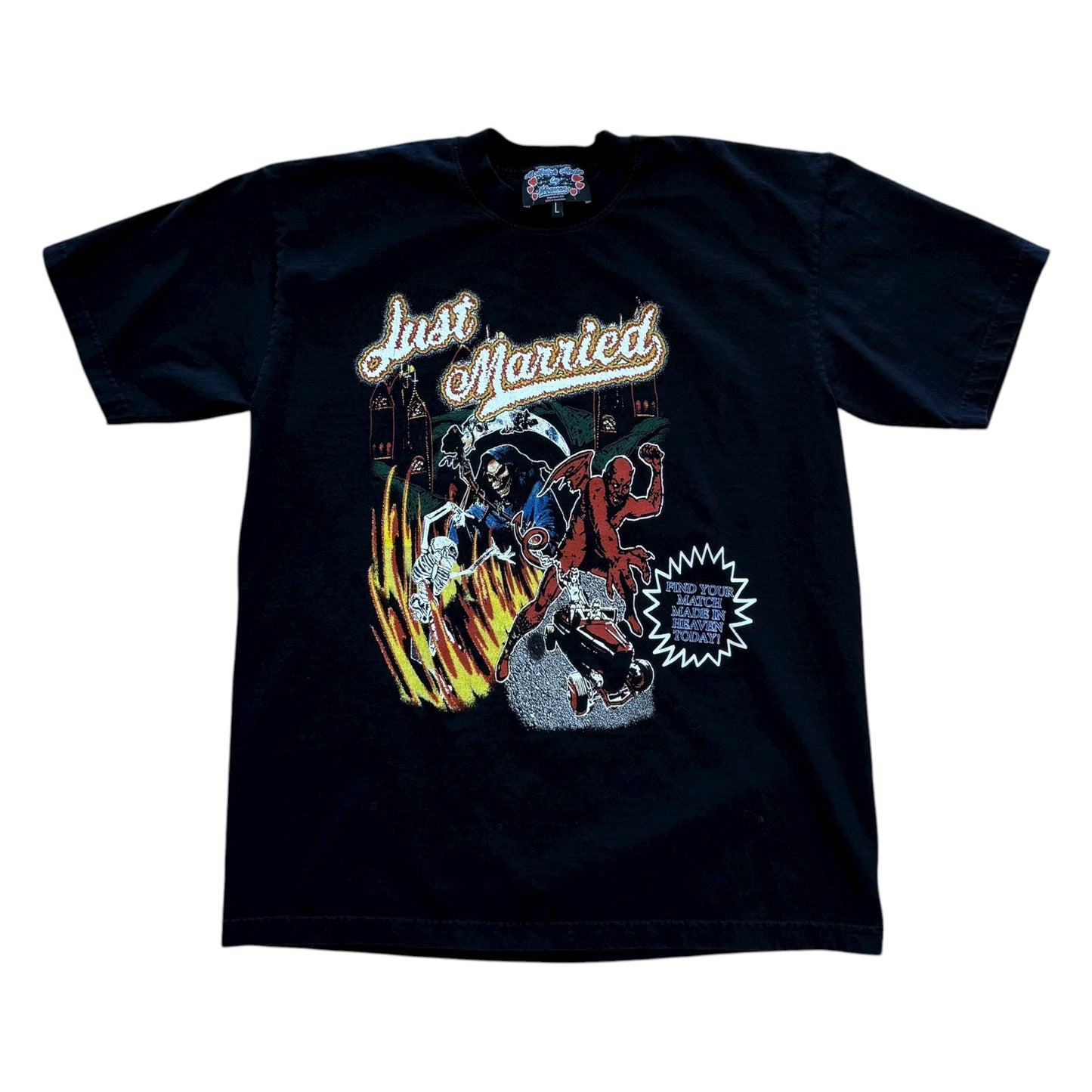 Just Married Tee - Black