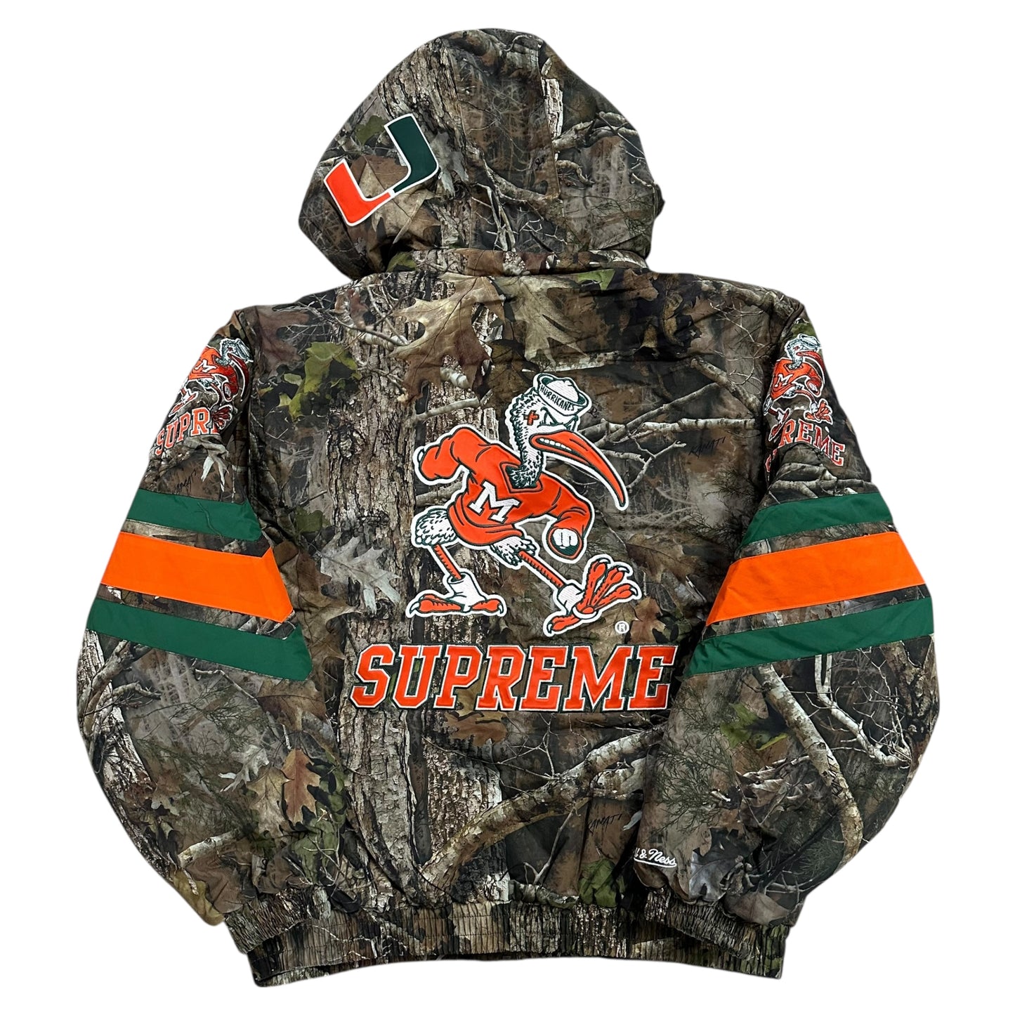 Mitchell & Ness NCAA Hooded Stadium Jacket - Camo