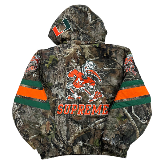 Mitchell & Ness NCAA Hooded Stadium Jacket - Camo