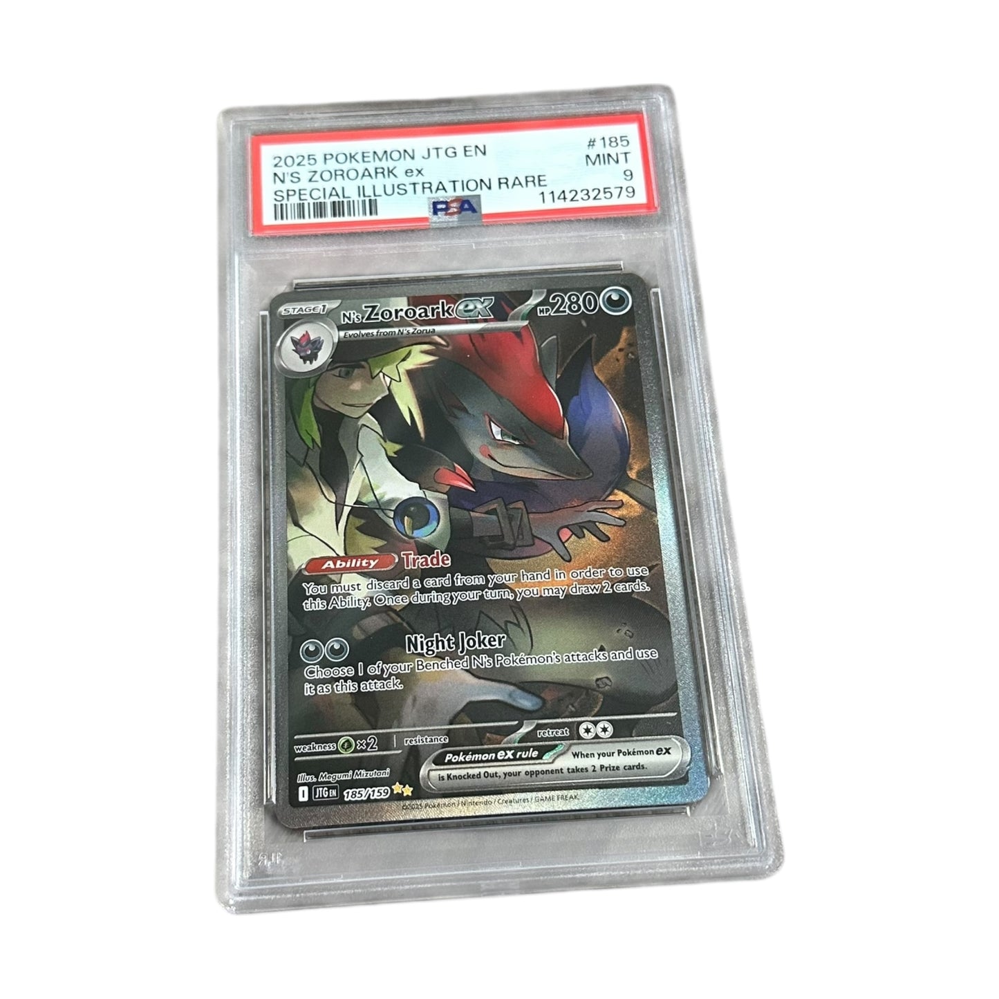 PSA 9 - N's Zoroark ex (185/159)