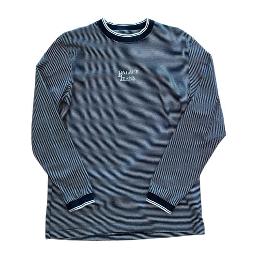 Palace Jeans Long Sleeve - Navy/White