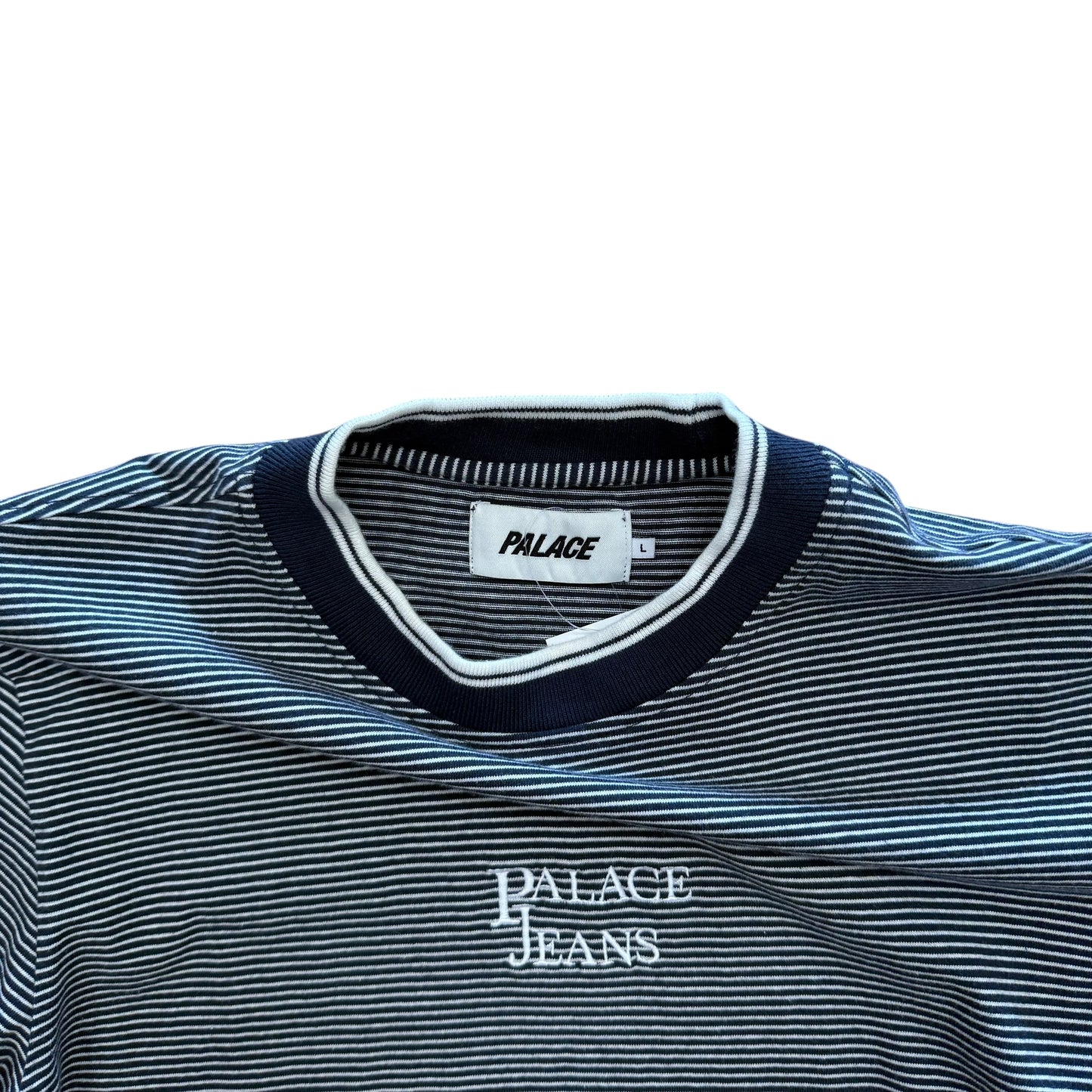 Palace Jeans Long Sleeve - Navy/White