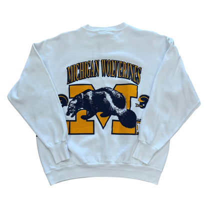 Michigan Wolverines Crewneck - White