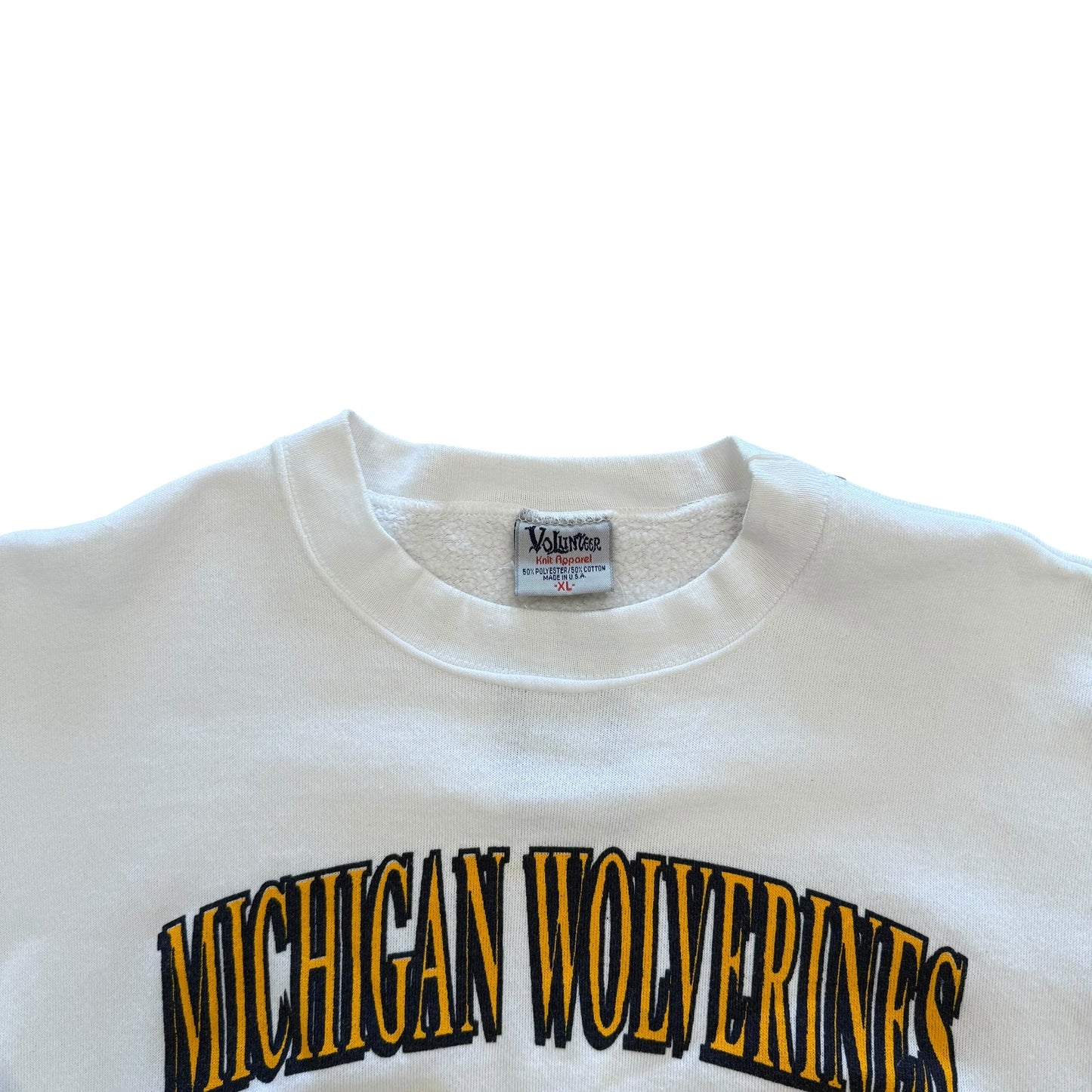 Michigan Wolverines Crewneck - White