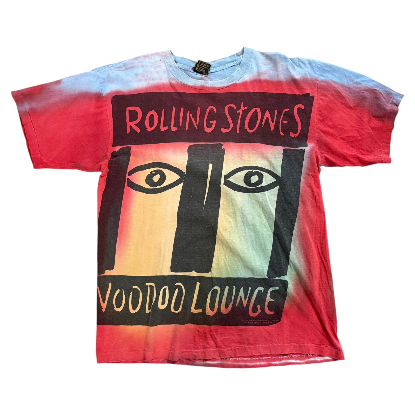 Rolling Stones Voodoo Lounge Tie-Dye Tee - Red