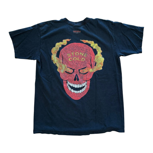 Stone Cold Steve Austin Flame Skull Tee