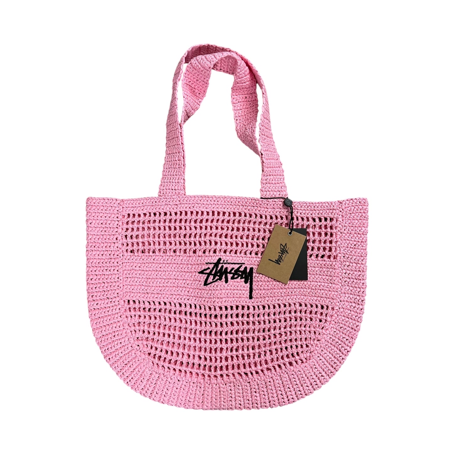 Woven Tote Bag - Pink