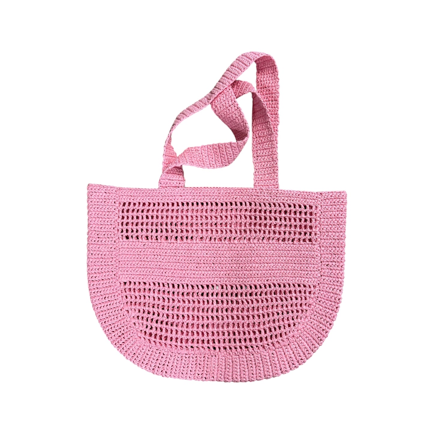 Woven Tote Bag - Pink