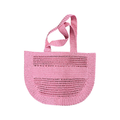 Woven Tote Bag - Pink