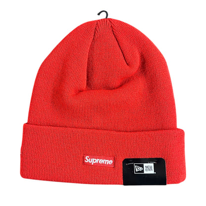 New Era Script Logo Beanie - Red