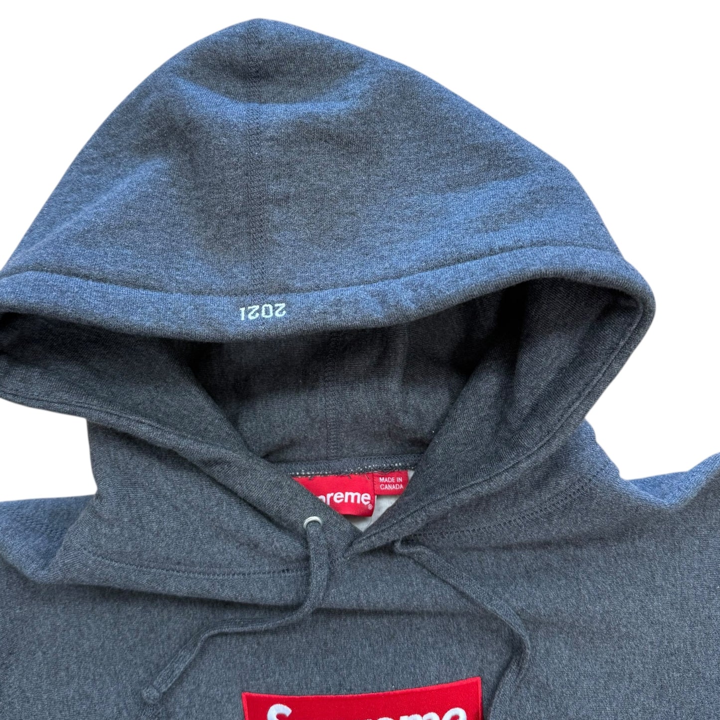 Box Logo Hoodie (FW21) - Charcoal Grey