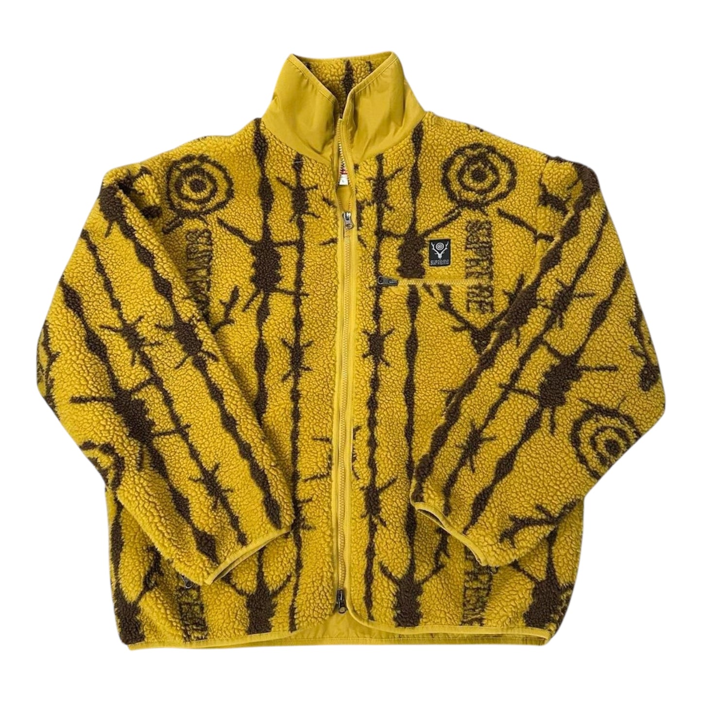SOUTH2 WEST8 Fleece Jacket - Mustard Yellow