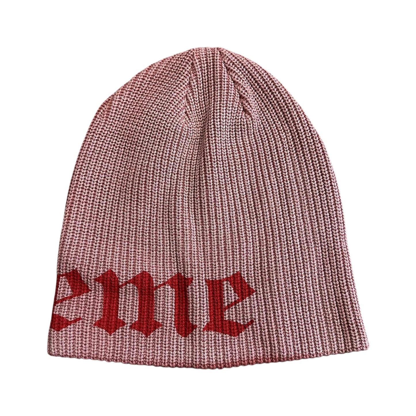 Old English Printed Beanie - Red