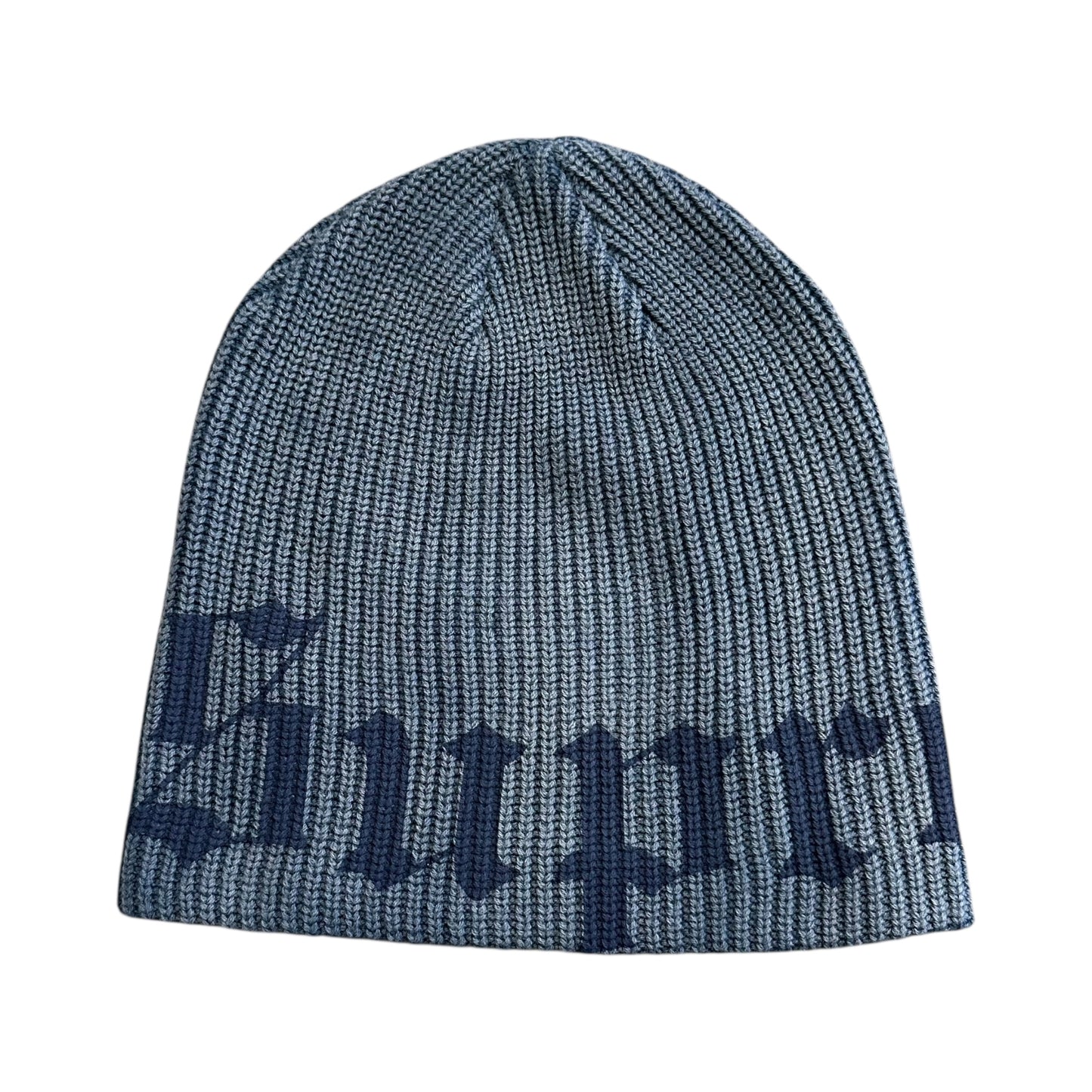 Old English Printed Beanie - Slate