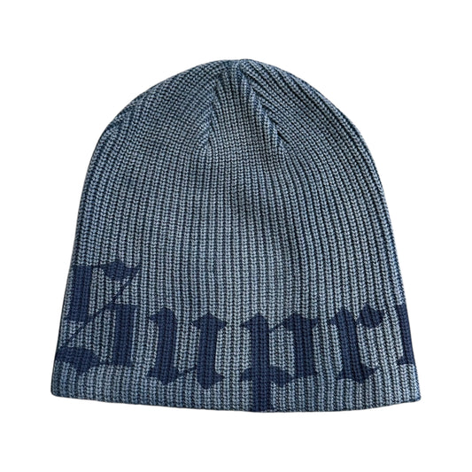 Old English Printed Beanie - Slate