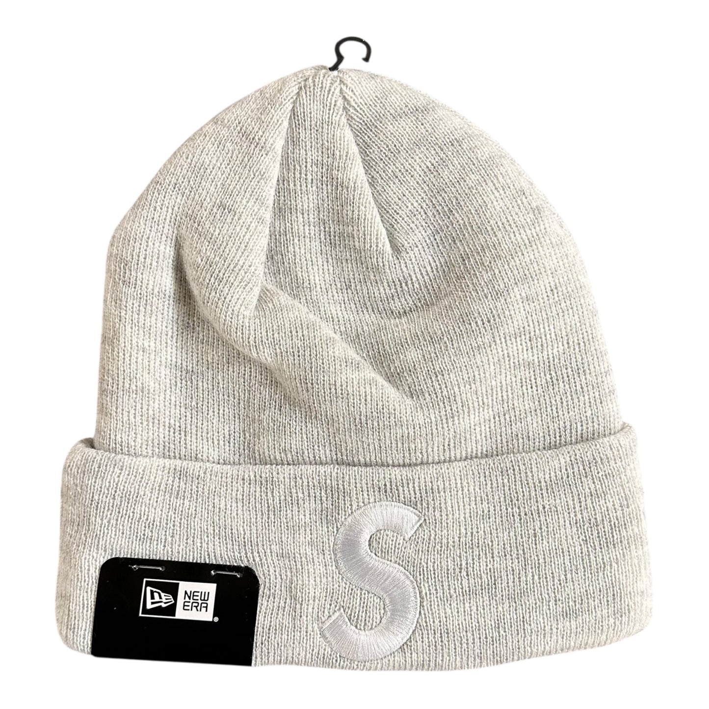 New Era S Logo Beanie (FW24) - Heather Grey