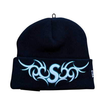 New Era Tribal S Logo Beanie - Navy