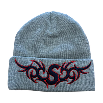 New Era Tribal S Logo Beanie - Grey