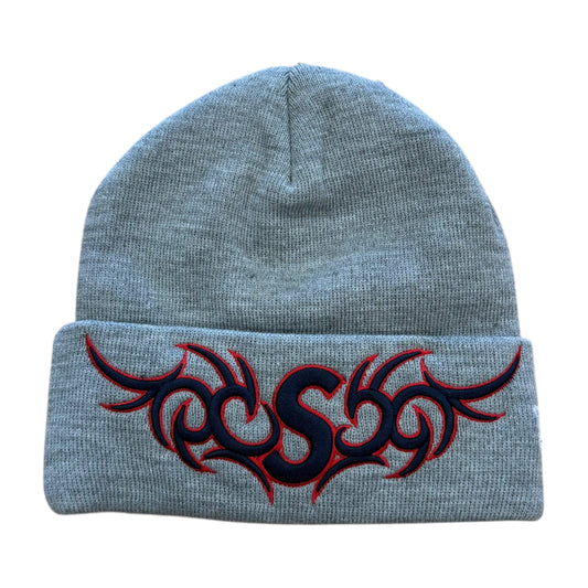 New Era Tribal S Logo Beanie - Grey