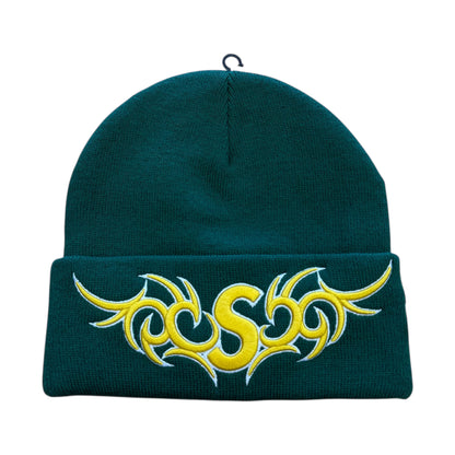 New Era Tribal S Logo Beanie - Green