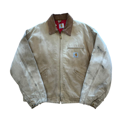 Thrashed Carhartt Detroit Jacket - Light Tan