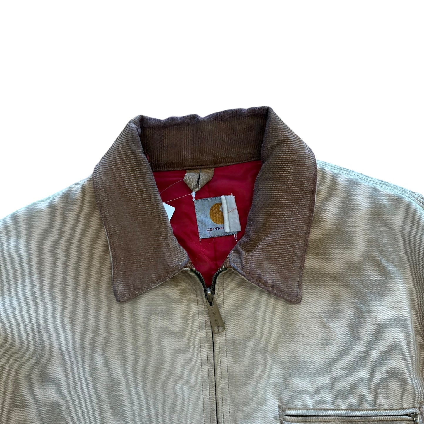 Thrashed Carhartt Detroit Jacket - Light Tan