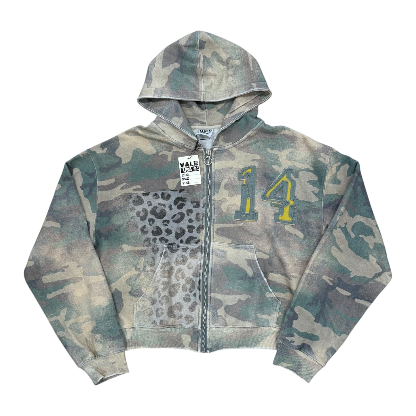 Cheetah Camo Hoodie - Green