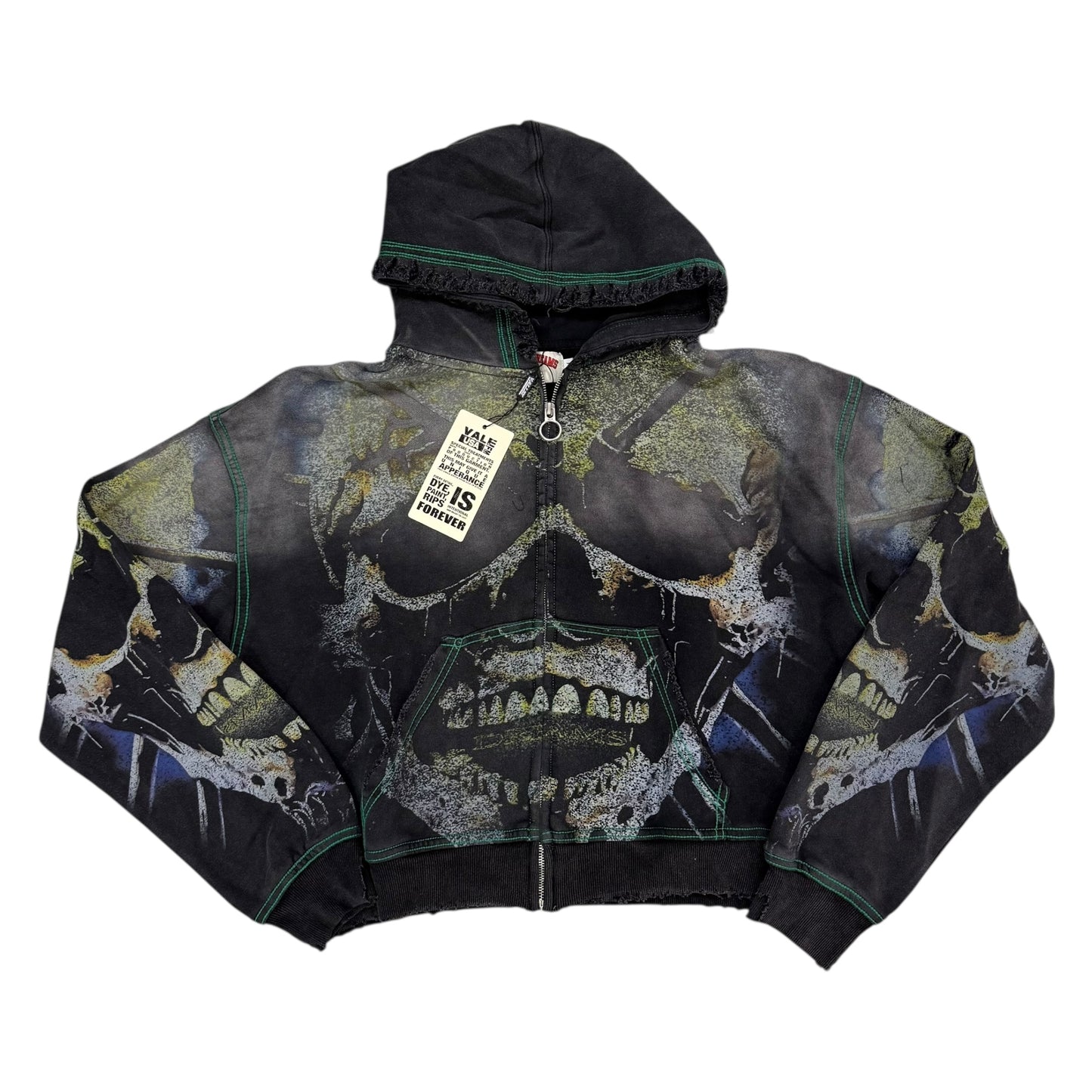 Gravedigger Zip Up Hoodie - Black